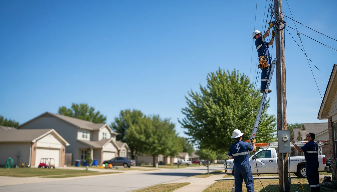 Residential electrician providing installation services in Moundville, AL